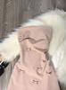 Pure Desire Korean Style Pink Satin Off Shoulder Dress With Bow For Summer Party Wear