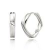 Geigerjewelry Square Ring One-Touch Earrings Gisvee048 (Silver 925 Pin)