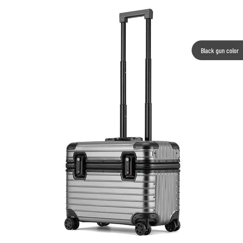 18-Inch Men's Aluminum-Magnesium Alloy Camera Carry-On Suitcase