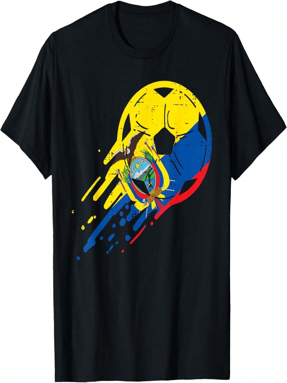 Ecuador Flag Ecuadorian Soccer Football Fan unisex Wounisex Kids T-Shirt S разноцветный