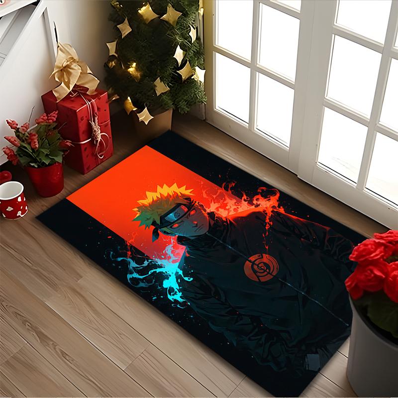 1pc Area Rug Appropriate for Office, Naruto Carpet, Versatile Printed Chair Rug, Durable Home Sofa Carpet