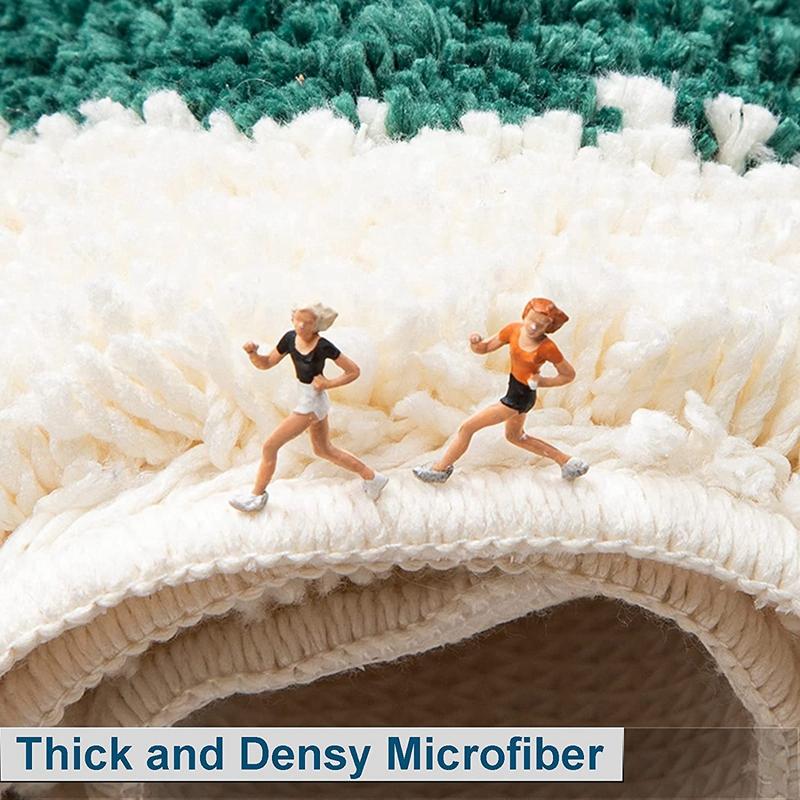 Inyahome Leaves Bathroom Rugs Non-Slip Soft Absorbent Microfiber Bath Mat Bathroom Rug Home Decoration Super Soft Carpets