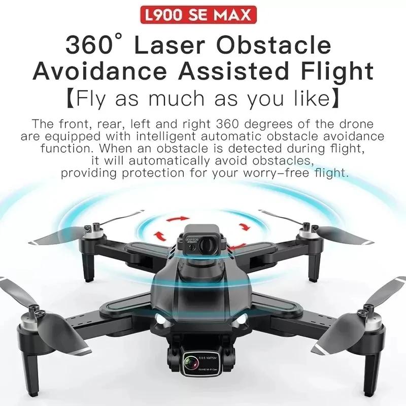 GPS Drone L900 Pro SE MAX 4K, dual professional HD camera, 5G WiFi, 360° brushless motor for obstacle avoidance, RC FPV quadcopt