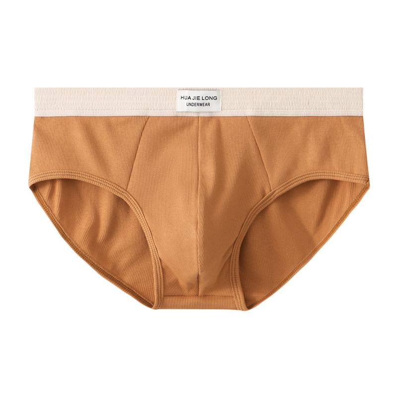 Solid Color Men's Underwear Multi-color Wholesale Mid Waist Breathable Triangle Underwear