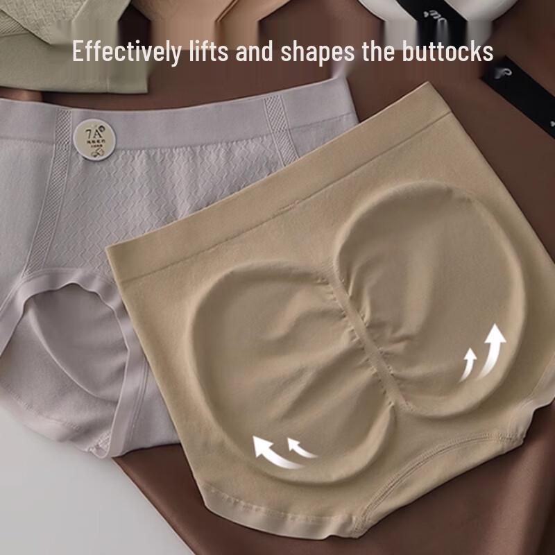 Women's Plus Size High-Waist Antibacterial Briefs