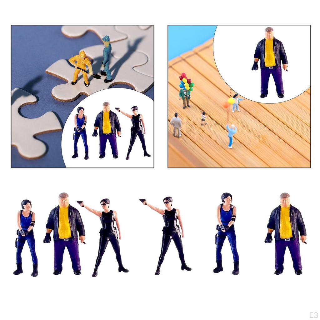 Miniature Dollhouse Figurine Set for Home Decoration