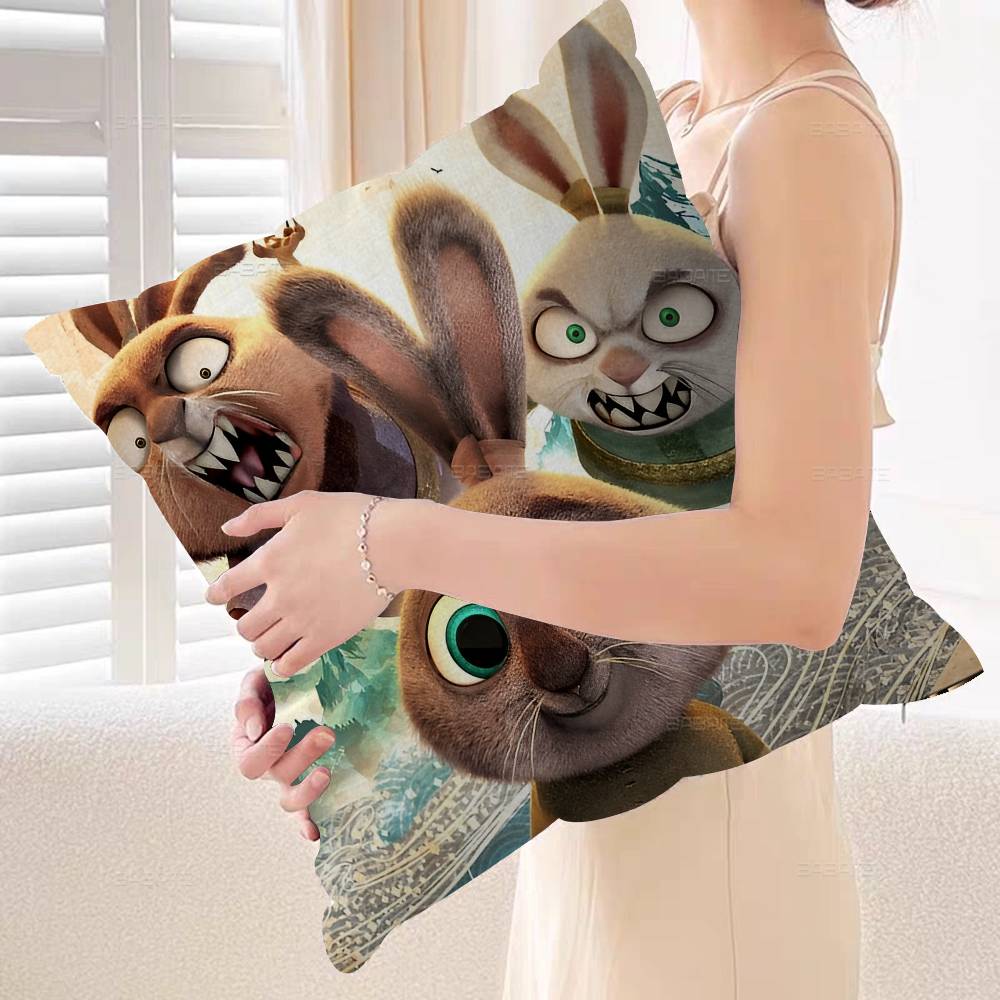 

B-BEAST K-KINGDOM K-Kung F-Fu Panda Cushion Cover Inches Farmhouse Decor Home Throw Pillow Covers for Couch Decorations 12x12Inch