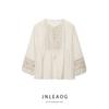 Jnleaog Spring New Arrival Women's Clothing Fashion French Fashion Crochet Patchwork Shirt 3564122052