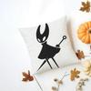HHollow Knight Silhouette Cushion Cover Washable Linen Pillowcase Soft  for Daily Sofa Bed Home Room Decor