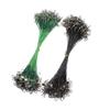 40Pcs AntiBite Steel Fishing Line Steel Wire Leader with Swivels Fishing Leader Wire Connect for Lures Baits Rig Hook