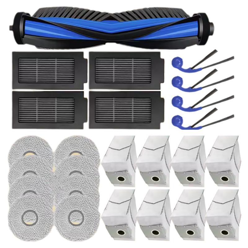 

A65T-Replacement Parts Set(25PCS) For Ecovacs Deebot T30C Omni/T30C Pro Omni- Vacuum Brush Filter Dust Bag Mop Cloth Included