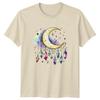 Crescent Moon Crystals Celestial Witchy Graphic TShirt