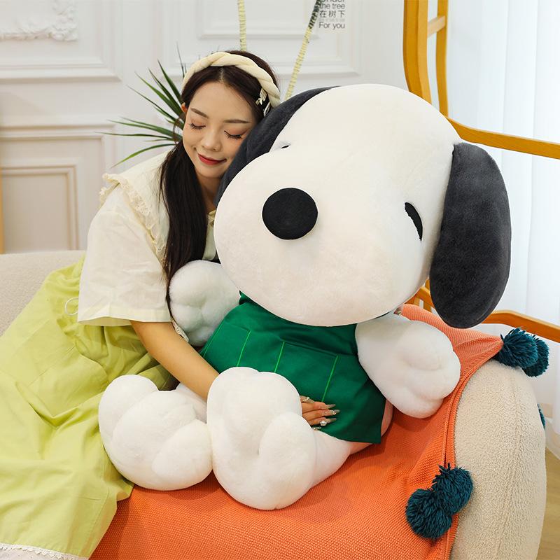 Apron Snoopy Plush Toy Cute Dressing Little White Dog Doll Sleeping Pillow Gift