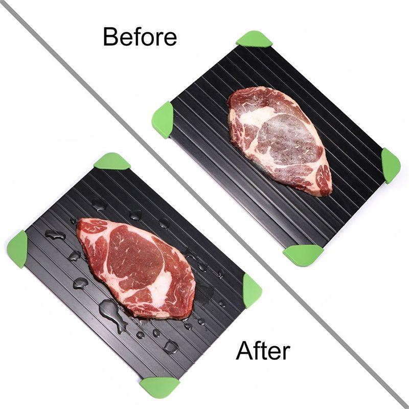 Premium Fast Defrosting Tray For Effortless Thawing Of Meat And Fruits At Home