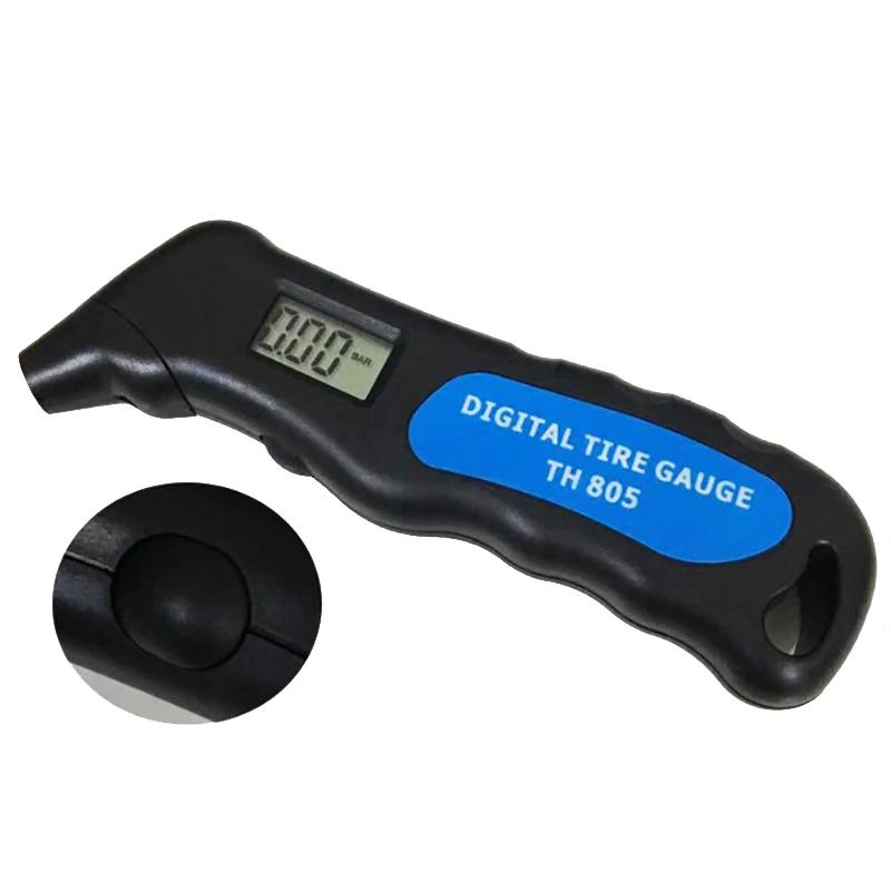 Universal TH805 Digital pentru anvelope pentru anvelope, contor de presiune a aerului, tester LCD pentru mașină, camion, motocicletă