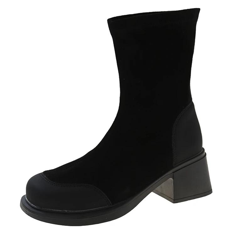 Модные женские сапоги длиной до колена — фото 8