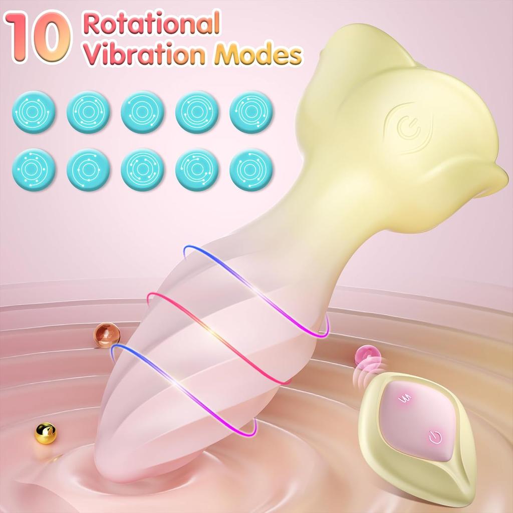 Crystal Diamond Vibrating Butt Plug Clitoral Stimulator Adult Erotica with 10 Rotation Modes APP and Remote Control Vibrator Adult Toys