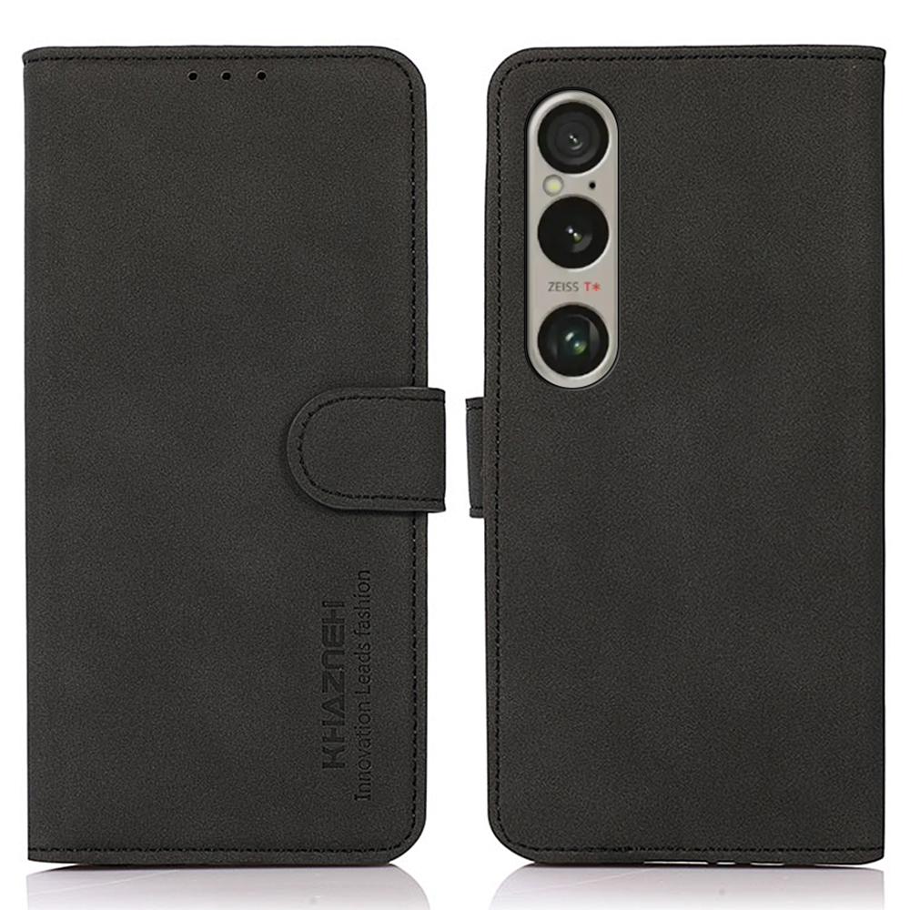 KHAZNEH For Sony Xperia 1 VI Case Protective PU Leather Magnetic Flip Wallet Phone Cover