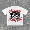 Street Wear Y2K Clothing T-shirt Men's Printed Hip Hop Cartoon Print T-shirt Gothic 100% Cotton Breathable Short Sleeve