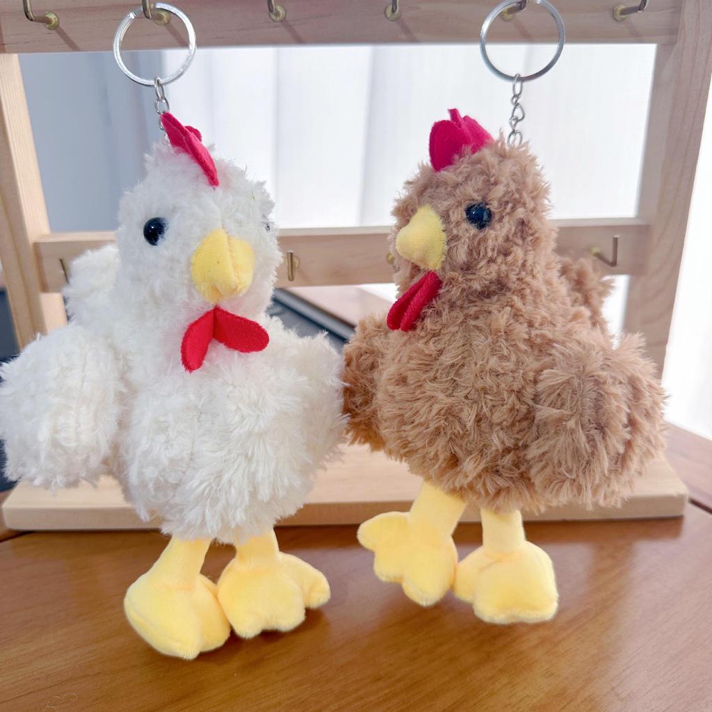 Mini Plush Toy Claw Machine Keychain Charms