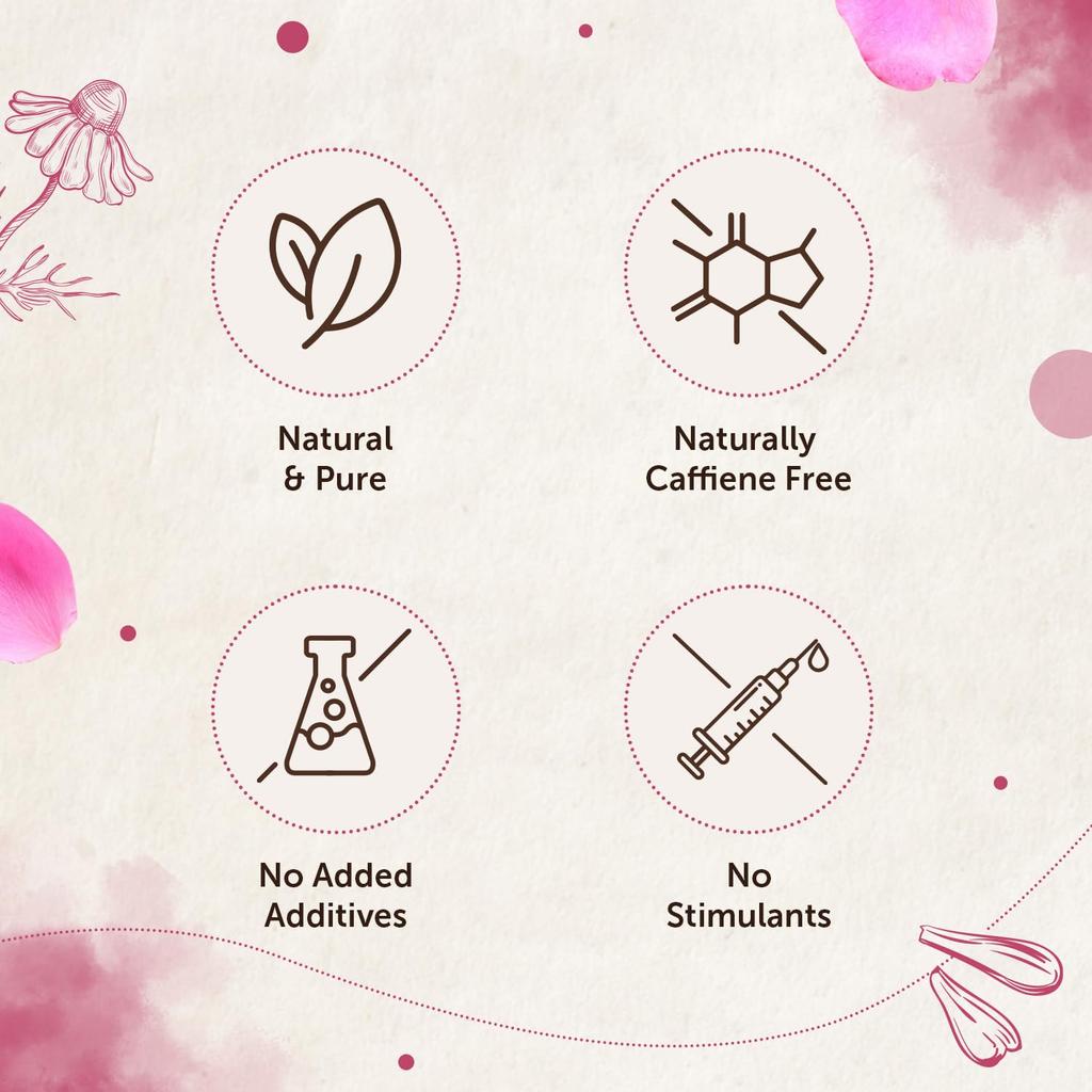 Neuherbs Tisana ai Fiori di Rosa 50 g Confezione da 1 Bevanda Erboristica Senza Caffeina per una Pelle Luminosa e il Benessere Quotidiano