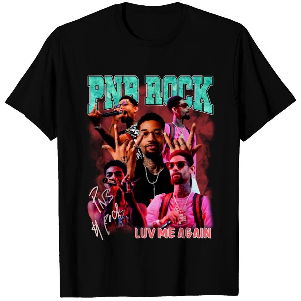 

New PnB Rock Music Star Heavy Cotton Full Size Black Unisex Shirt KN118 Unisex T-Shirt XL