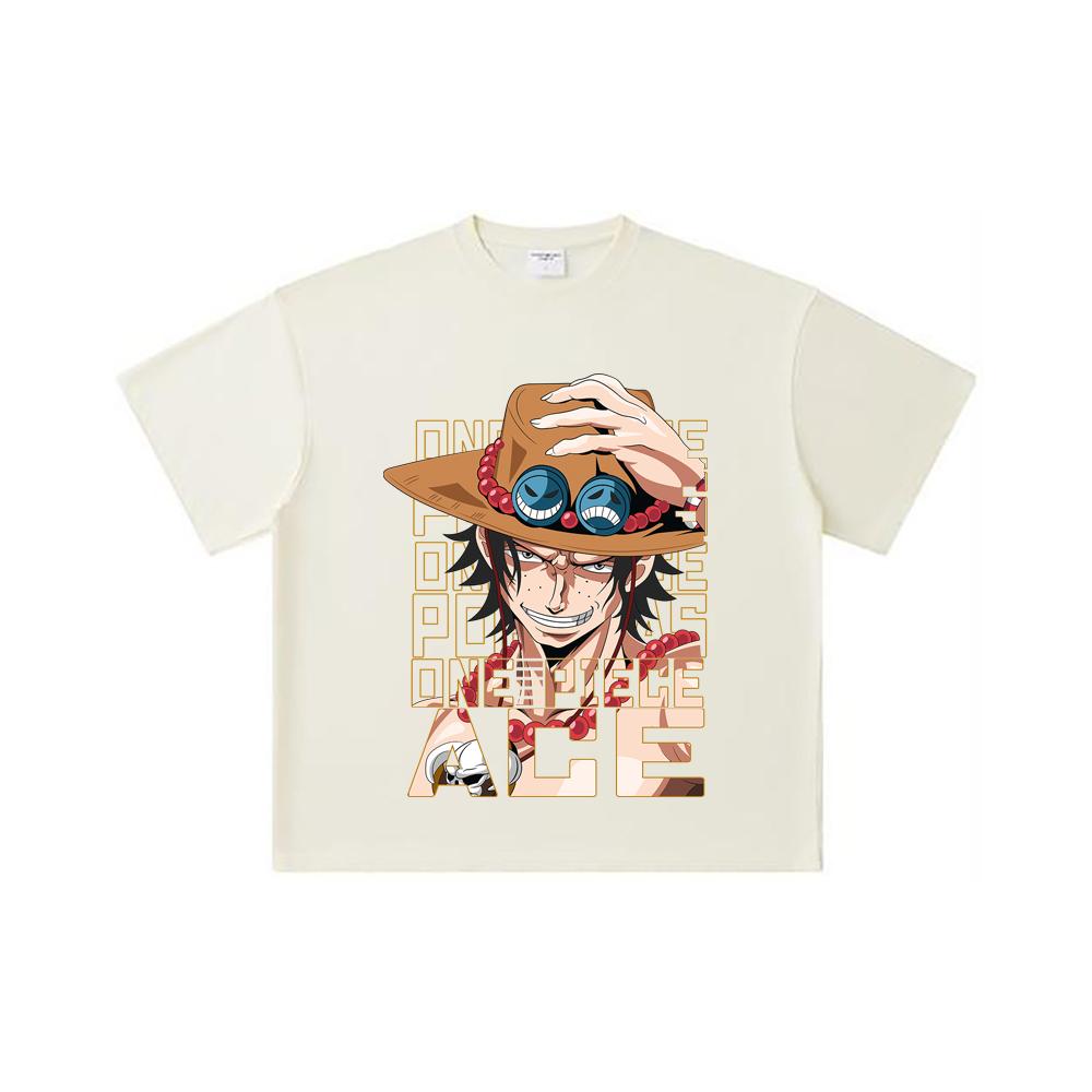 260 GSM Double Yarn 32 Count 100% Cotton One Piece V60 Ace Print Unisex Heavy Cotton T Shirt S