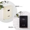 Hachibanya Dial Mini Vertical Scandinavian Beige Wall-Mounted Mailbox, Mailbox, Slim, Style,
