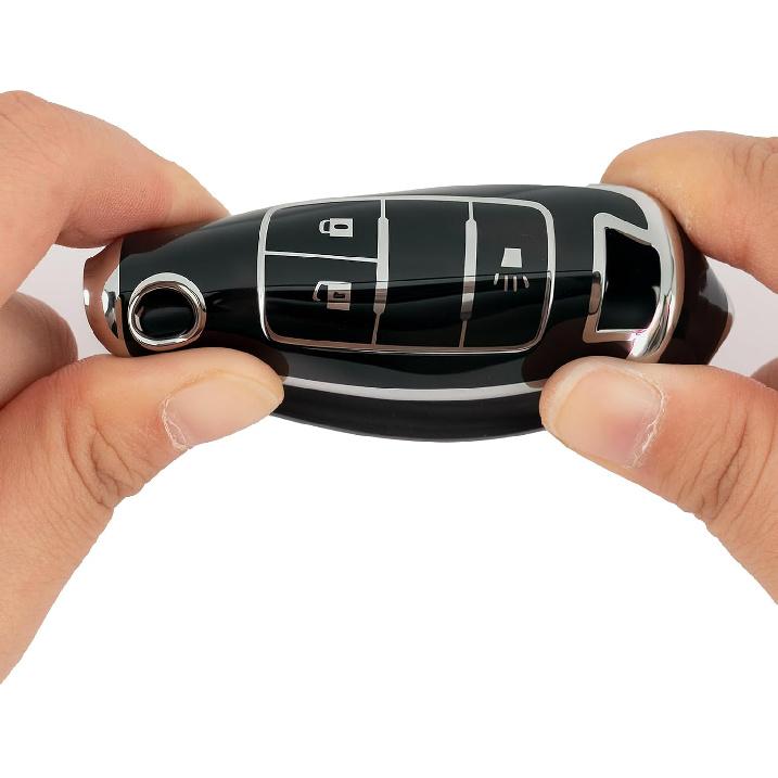 Soft TPU Full Protection Car Key Fob Cover Fits for Chevy Equinox | Precise Fit.Compatible with Chevy Spark Trax Buick Encore GMC Terrain 2010-2020