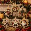 6 Stück Weihnachts-Diamantmalerei-Ornamente DIY Schneeflocke Rentier Strumpf Schneemann Baum Feiertags-Hängedekorationen