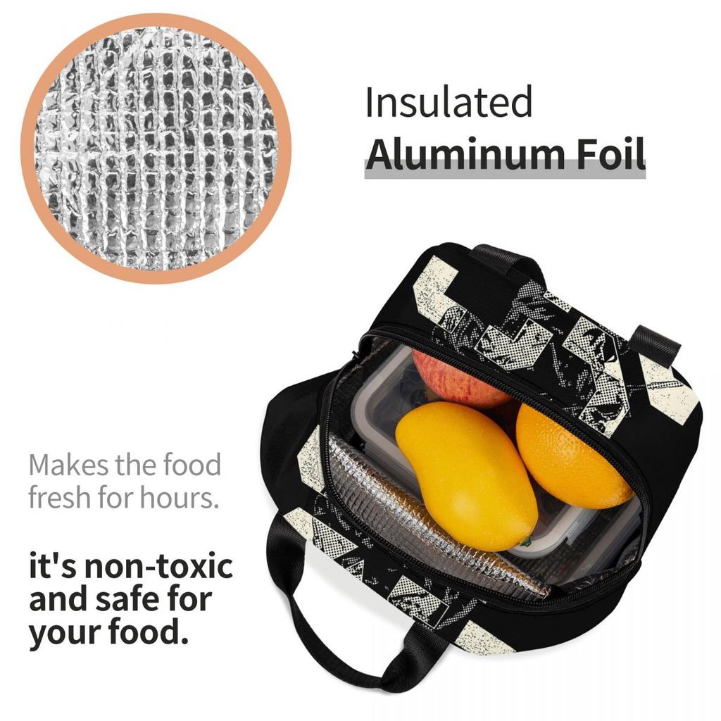 Battlefield 6 Funny Games BF6 Insulated Lunch Bag Food Container Portable Cooler Thermal Lunch Boxes For School Office