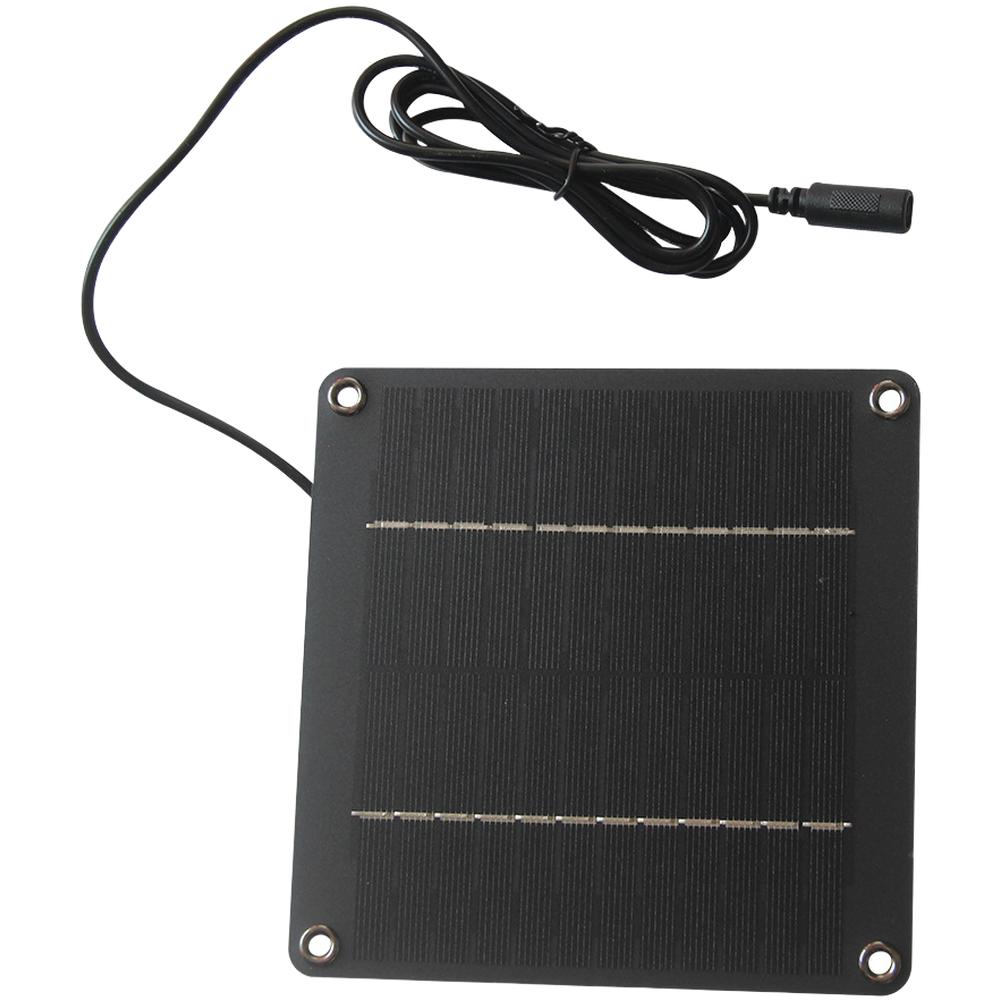 4W 12V Monocrystalline Solar Panel Intended for Outdoor Solar Lighting and Security Camera Power Backup Systems