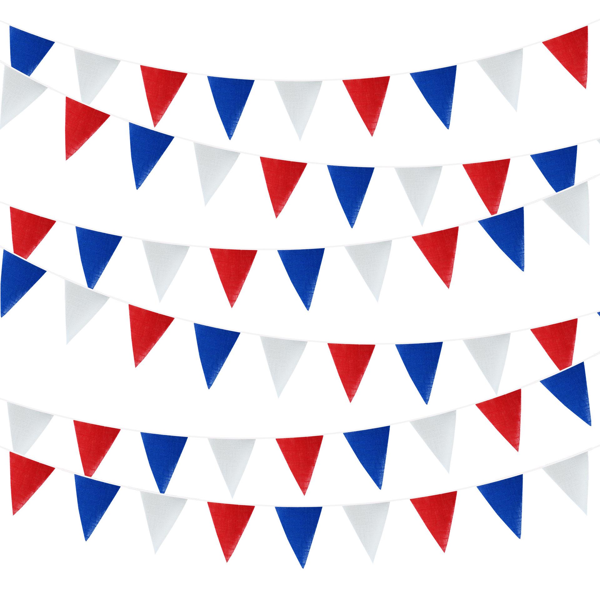 

5-meter Gradient Yellow Linen Triangle Flags (18 Pieces) for Wedding, Party, or Birthday Decorations