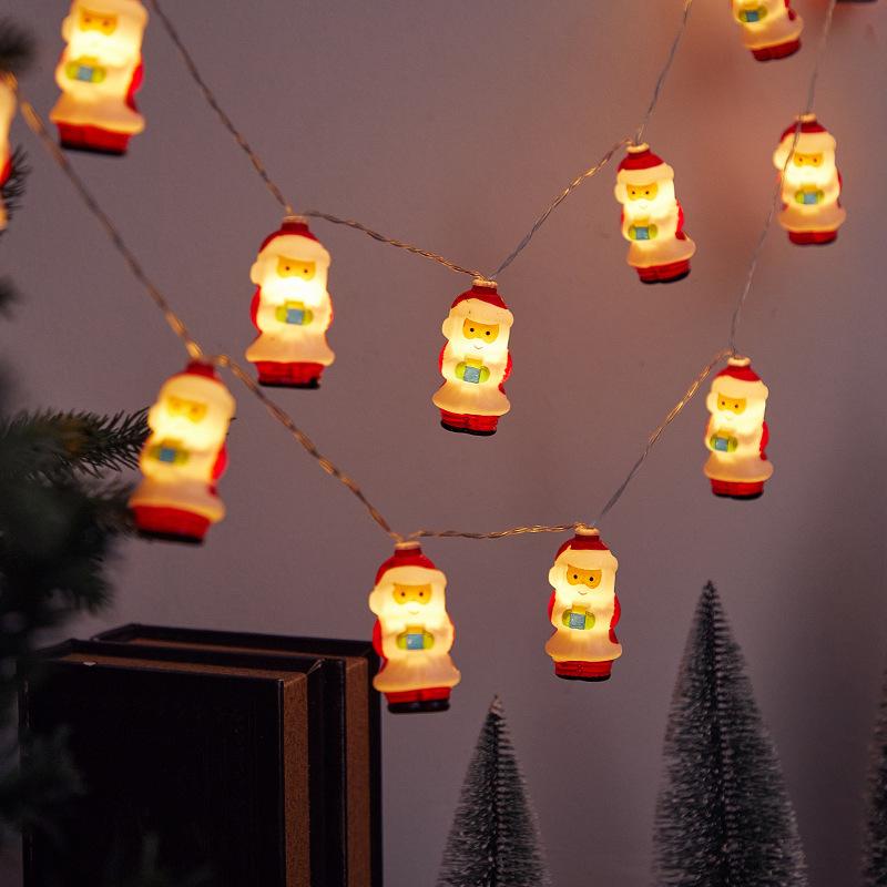 Christmas Decoration Lights Scene Layout Snowman Christmas Tree Holiday Decorations Small Lanterns Christmas Tree Trinkets Pendants