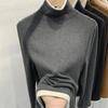 Tops for Women Long Sleeve Shirts Winter Oversize Fleece Thickened Casual Cotton Shirt Loose Blouse Pullover Tops