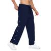 Crazy Muscle Spring and Autumn New Men's Trousers American Retro Vertical Stripes Loose-breasted Casual Pants Versatile
