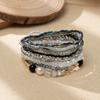Boho Perlenarmband Instagram-inspiriert Nischenstil Farbblock-Stapelarmband-Set