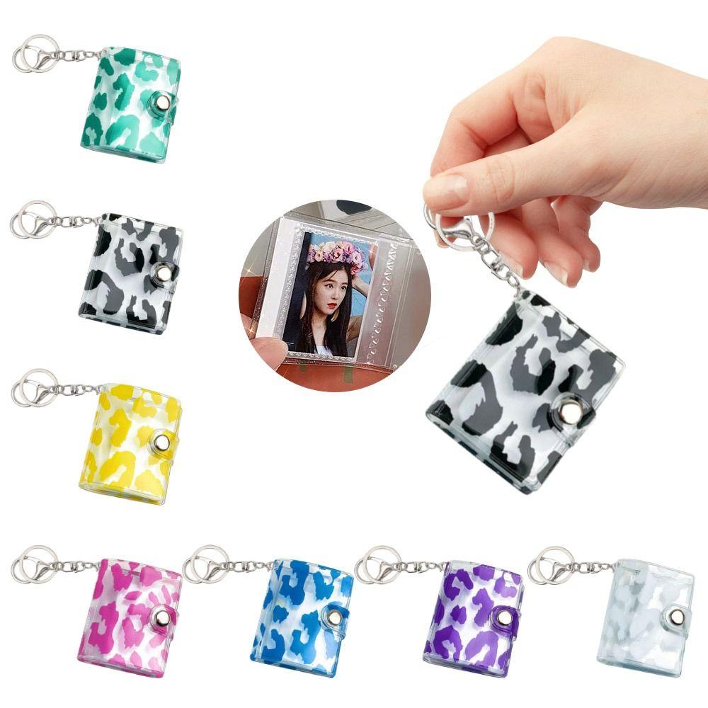 

Snap Button Design Mini Photo Album PVC Name Card Book New Photo Card Holder фиолетовый