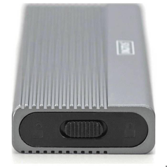 Digitus DA-71156 Boîtier pour SSD M.2 USB-C® (USB 3.2 Gen 1) 5 GBit/s M.2 PCIe NVMe 2230, 2242, 2260, 2280 DA-71156