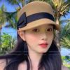 Hat Women's Summer Bow Straw Hat Shade Sunscreen Hat Summer Outdoor Sun Hat Advanced Sense