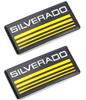 Silverado Cab Emblem Badge Side Roof Pillar Decal Plate Replacement for Silverado Chevrolet 88-98