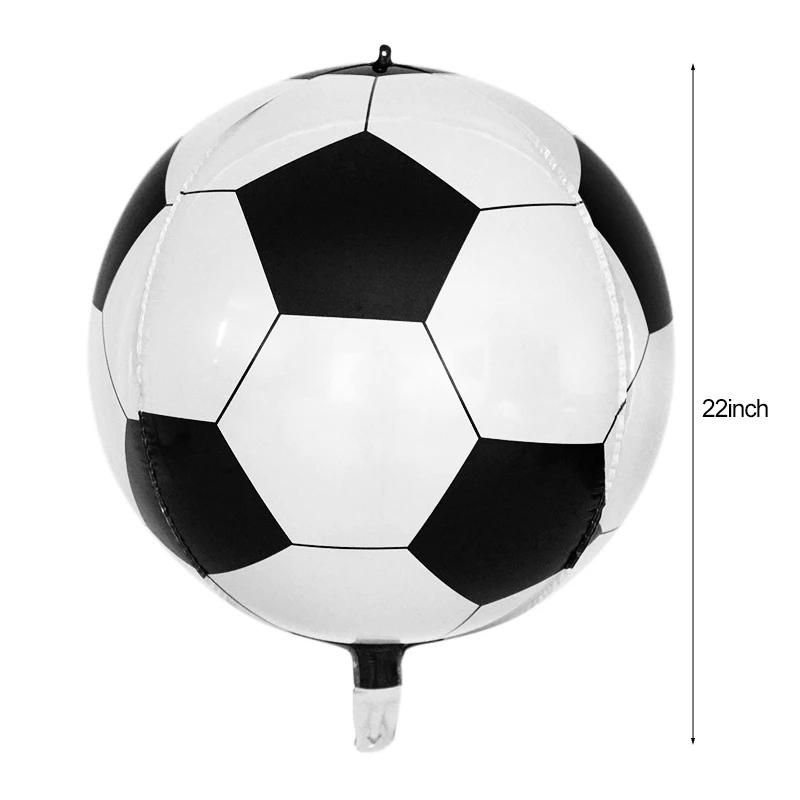 2/4/6Pcs 22 Inch 4D Soccer Balloons Football Sport Boy Birthday Party Supplies For Kids Baby Shower Birthday Party Decorations