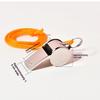 2Pcs Stainless Steel Whistle With Lanyard Outdoor Sports Whistle Super Loud Emergency Survival Whistle