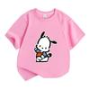 Kids Boys Girls Crew Neck Short Sleeve 100% Cotton T-Shirt Cute Dancing Cartoon Animal Print Comfortable Casual Daily Wear Breathable Soft Summer Top
