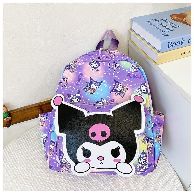 

School BagsNew cute cartoon casual backpack girl outdoor travel snack back фіолетовий