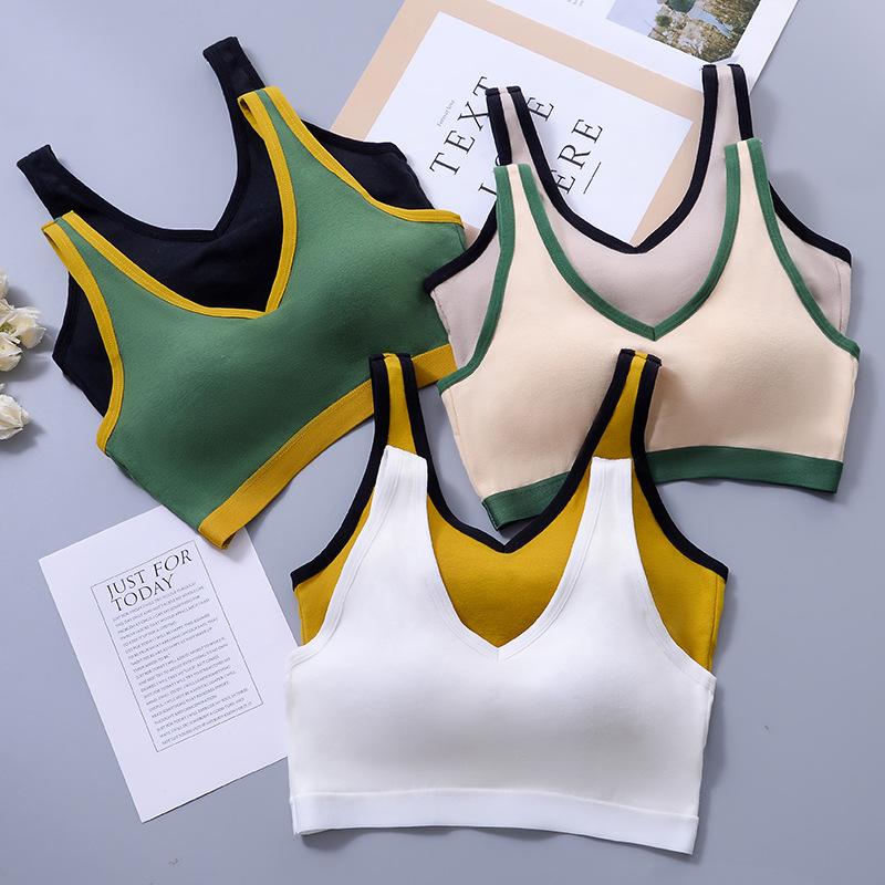 Beautiful Back Tube Top Integrated Fixed Cup Wrap Chest Breathable Comfortable Sexy Underwear Gather Sports Bra
