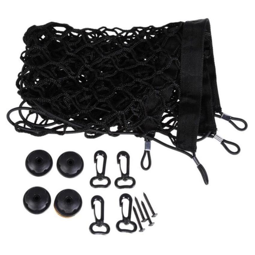 110x60cm Car Trunk Mesh Organizer Luggage Stuff Goods Fix Net Storage Holder Universal Auto Truck Cargo Bag with Hook