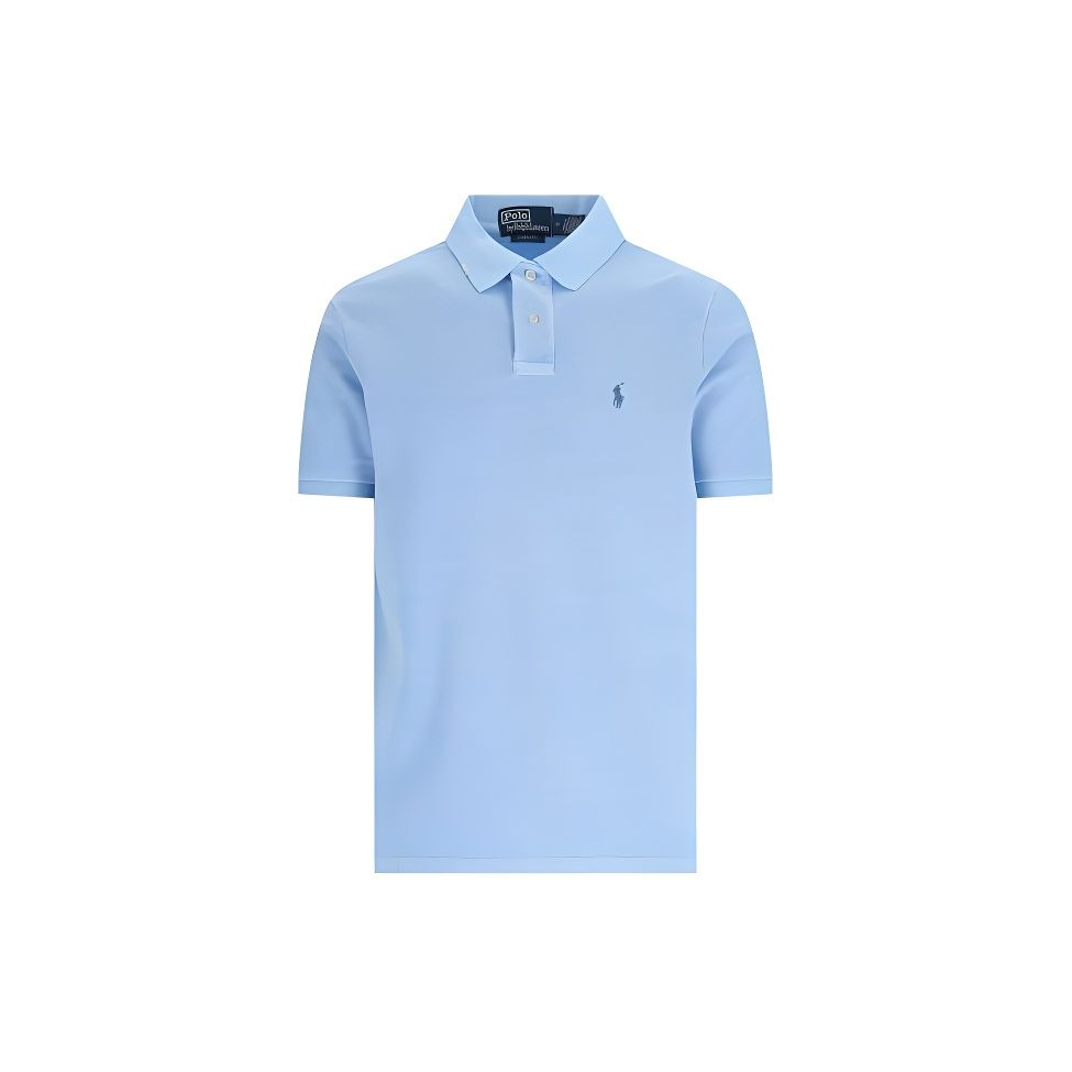 

Вышитое лого поло Ralph Lauren прямого кроя с коротким рукавом Мужские топы Синий 710940455-001 S