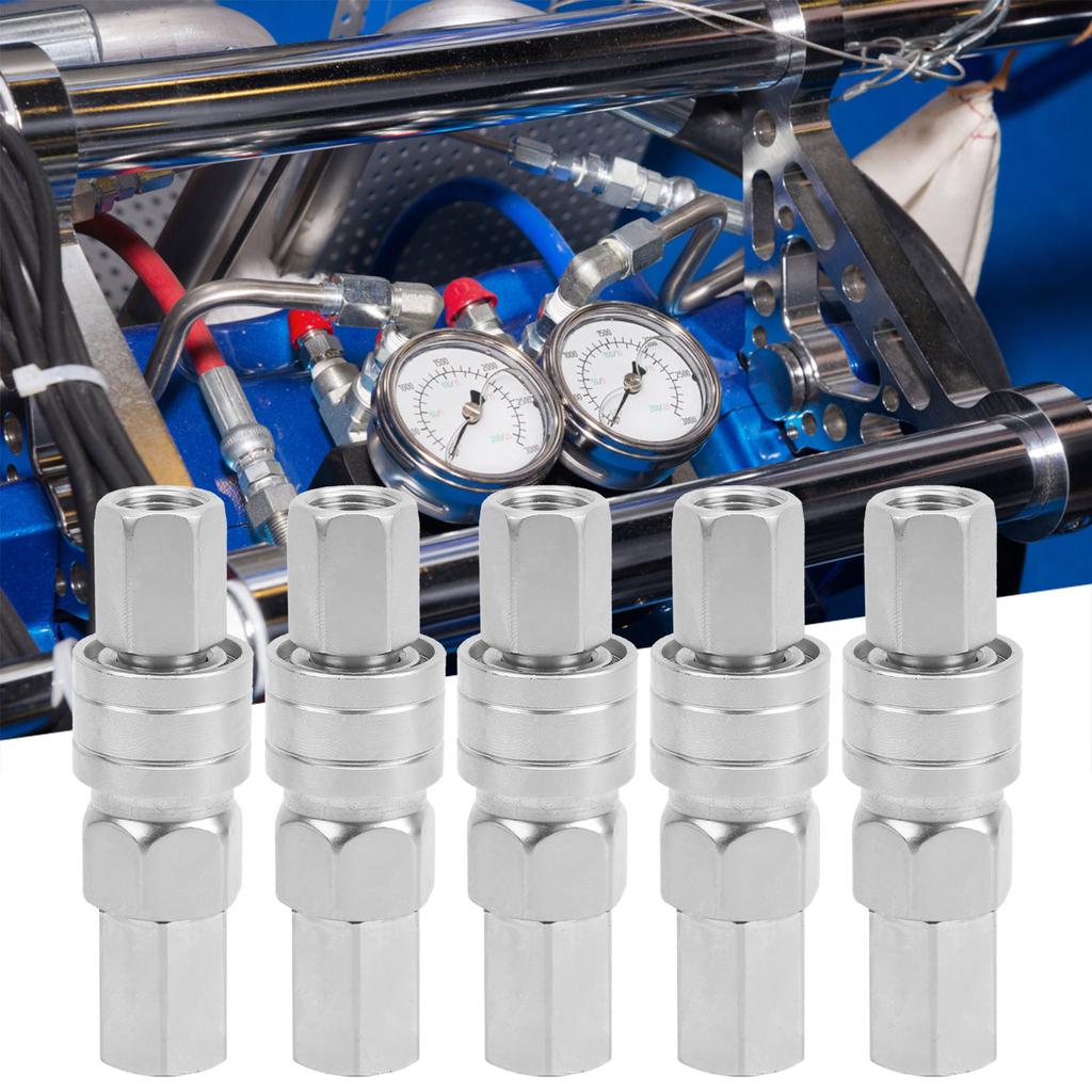 1 Satz Luft Schnellkupplung Pneumatikrohr Selbstsichernde Kohlenstoffstahl-Fittings SF20+PF20