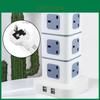 Reliable Uk Standard Vertical Power Strip With Multiple Usb Ports For Home And Office Use